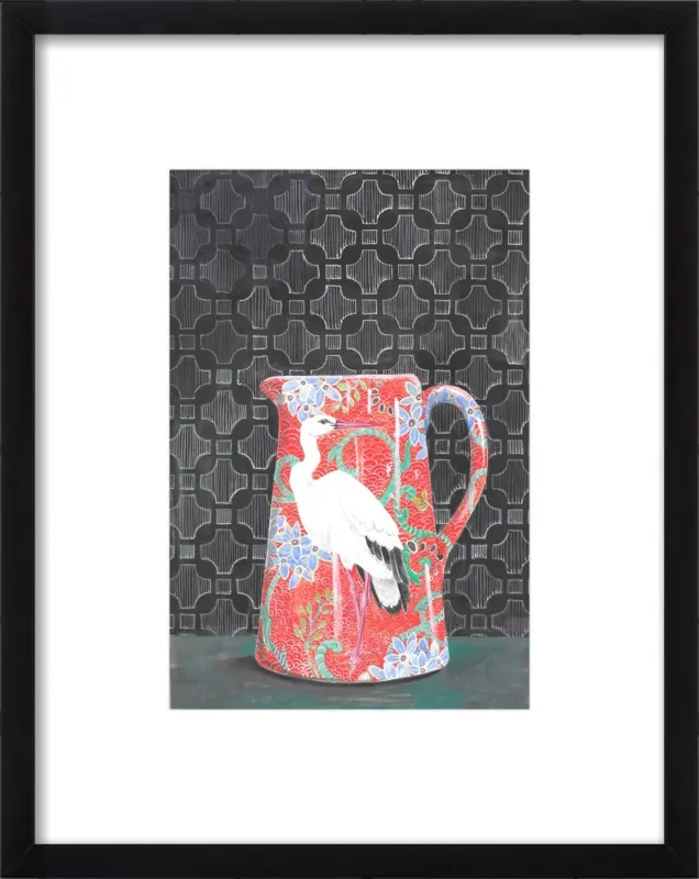Red Vase by Miri Eshet for Artfully Walls