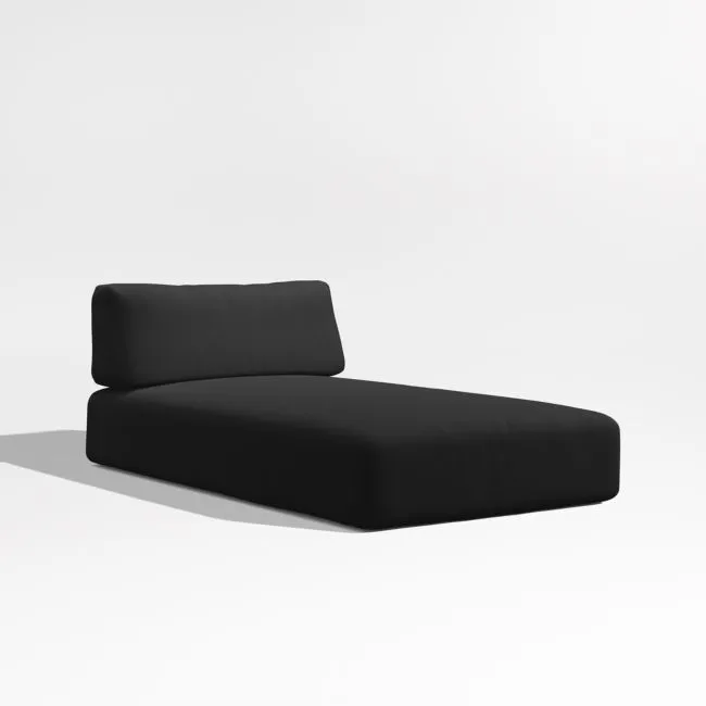 Replacement Mallorca Cast Charcoal Grey Sunbrella ® Outdoor Chaise Lounge Cushion