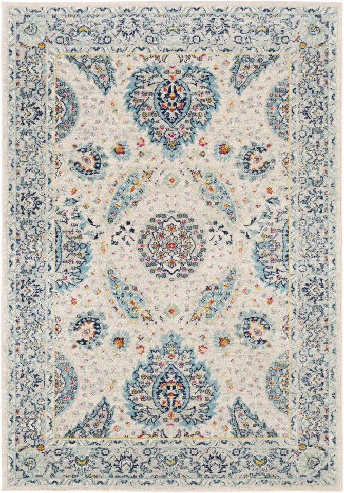 Chester Blue Indoor 7'10" x 10'3" Machine Woven Rug