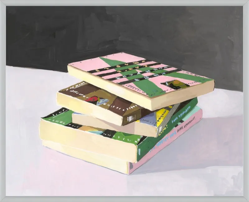 Vonnegut Stack by Elizabeth Mayville for Artfully Walls