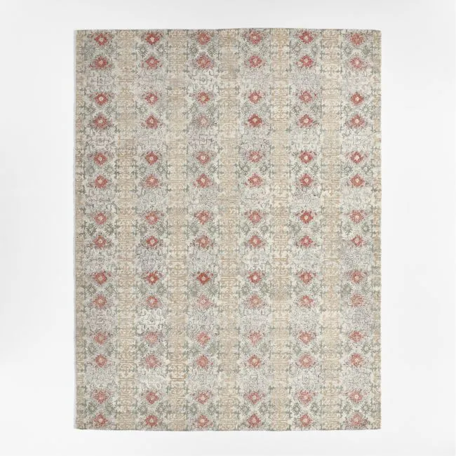 Alvarez Wool Hand-Tufted Garden Multicolor Area Rug 8'x10'
