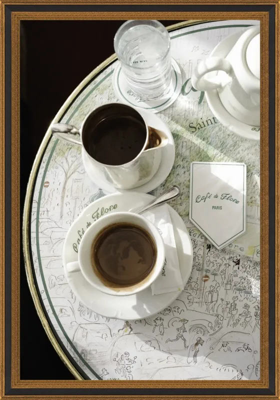 Chocolat chaud au Café de Flore by Lauren & Annael Tolila for Artfully Walls