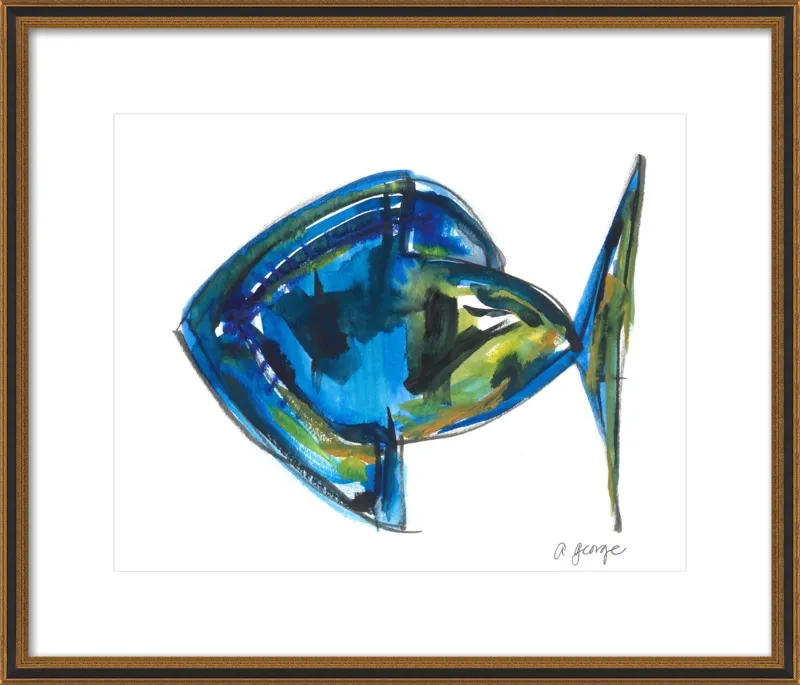 Asbtract Fish by Anthony George for Artfully Walls