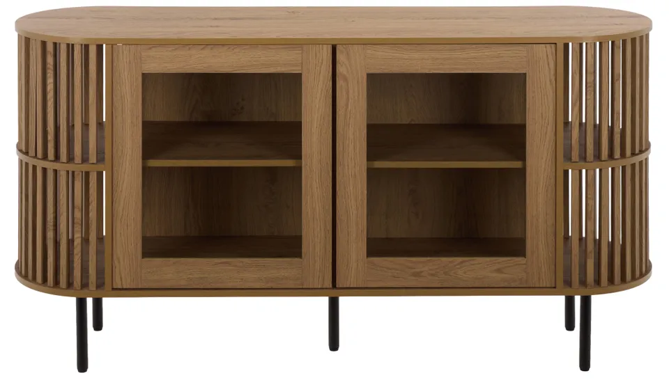 Kiyoshi 2 Door Sideboard - Oak / Black