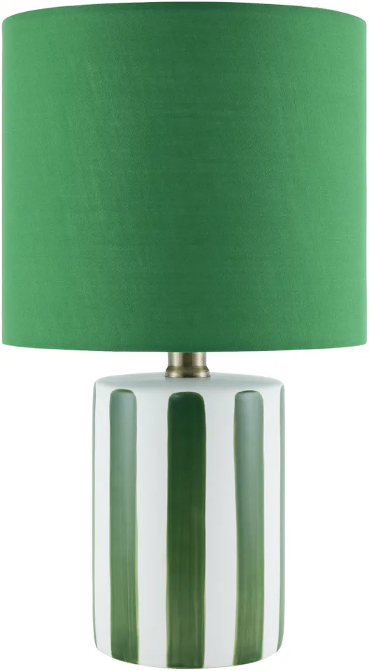 Melbu  Glazed 13"H x 8"W x 8"D Accent Table Lamp