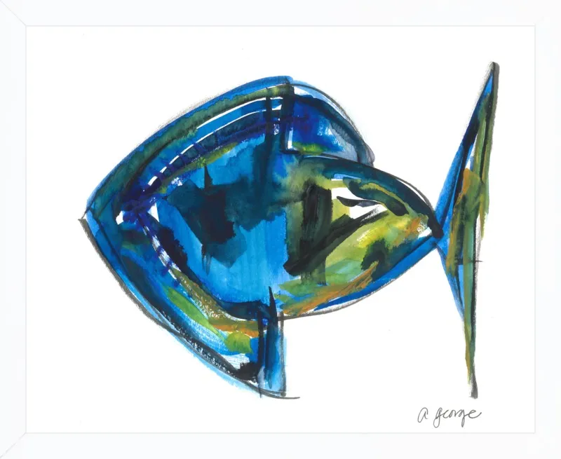 Asbtract Fish by Anthony George for Artfully Walls