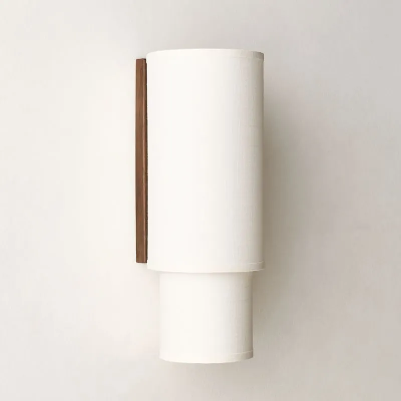 Mable Lampu Linen Wall Sconce 20" by Casa Dean by Swizz Beatz
