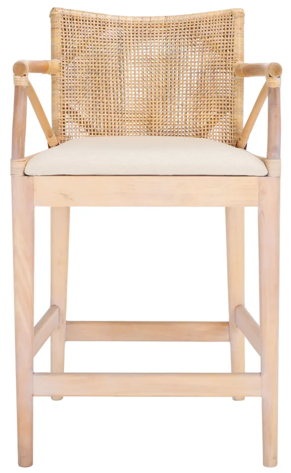 Gianni Counter Stool - Natural / White Washed