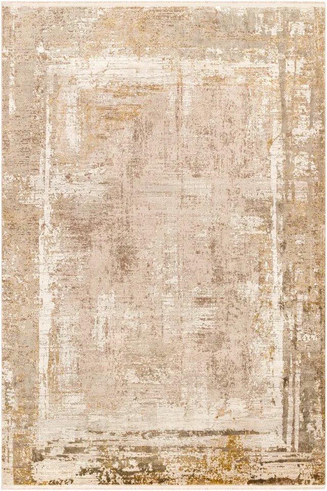 Solar Beige Indoor 3'1" x 8' Machine Woven Rug