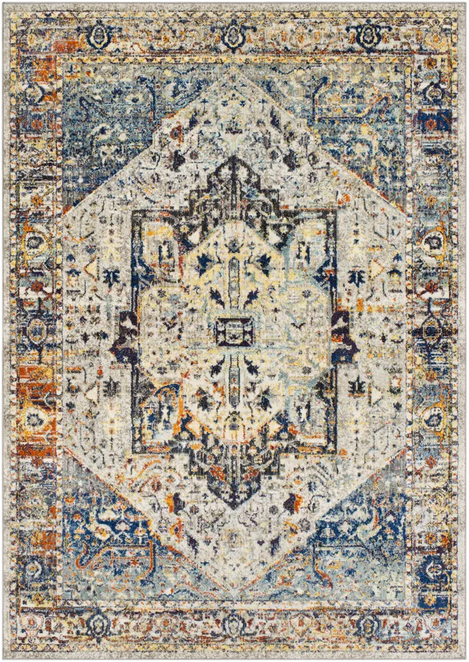 Ararat Beige Indoor 2' x 2'11" Machine Woven Rug