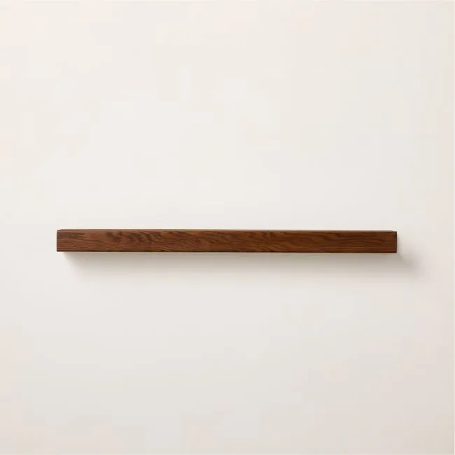 Calo Wood Picture Wall Shelf with Rail 36"
