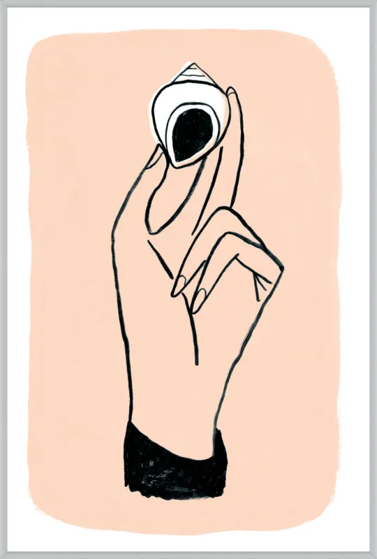 My Hand is My Face by Michael Doyle - Apartment On Belmont for Artfully Walls