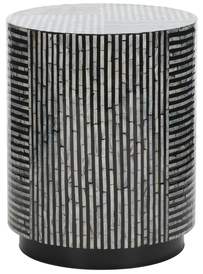 Harlon Round Stool - Multi / Black