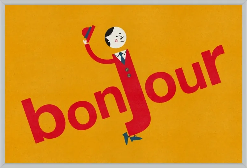 Bonjour by Blanca Gómez for Artfully Walls