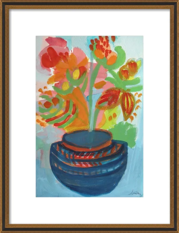 Red Flowers by Iria Fernandez Alvarez for Artfully Walls