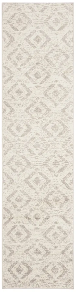 Arlo Home Woven Area Rug, SKY190H, Ivory/Grey,  2' X 8'