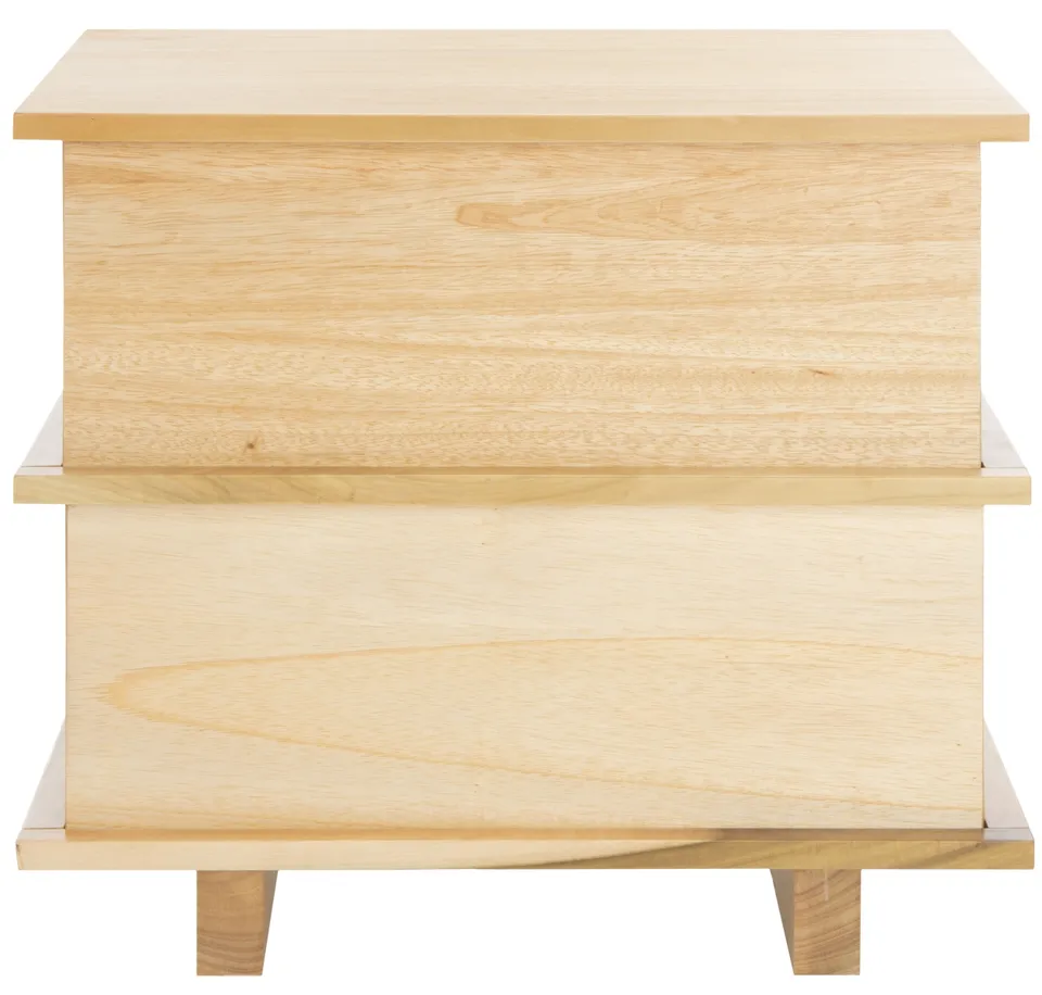 Rodney 2 Drawer Nightstand - Natural