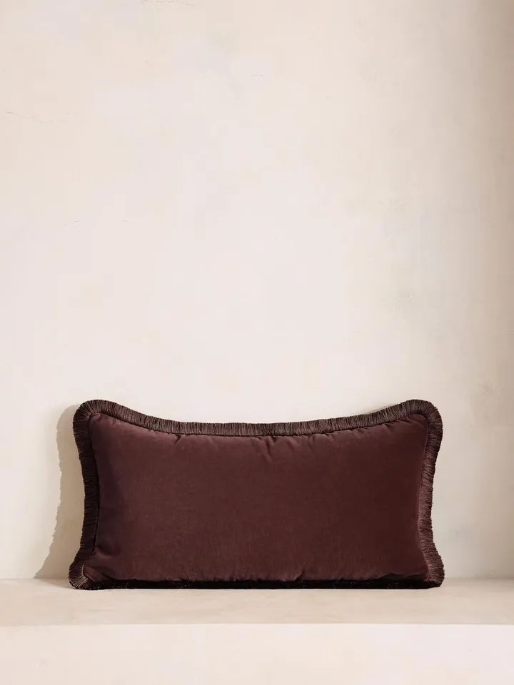 Margeaux Oblong Cushion, Aubergine