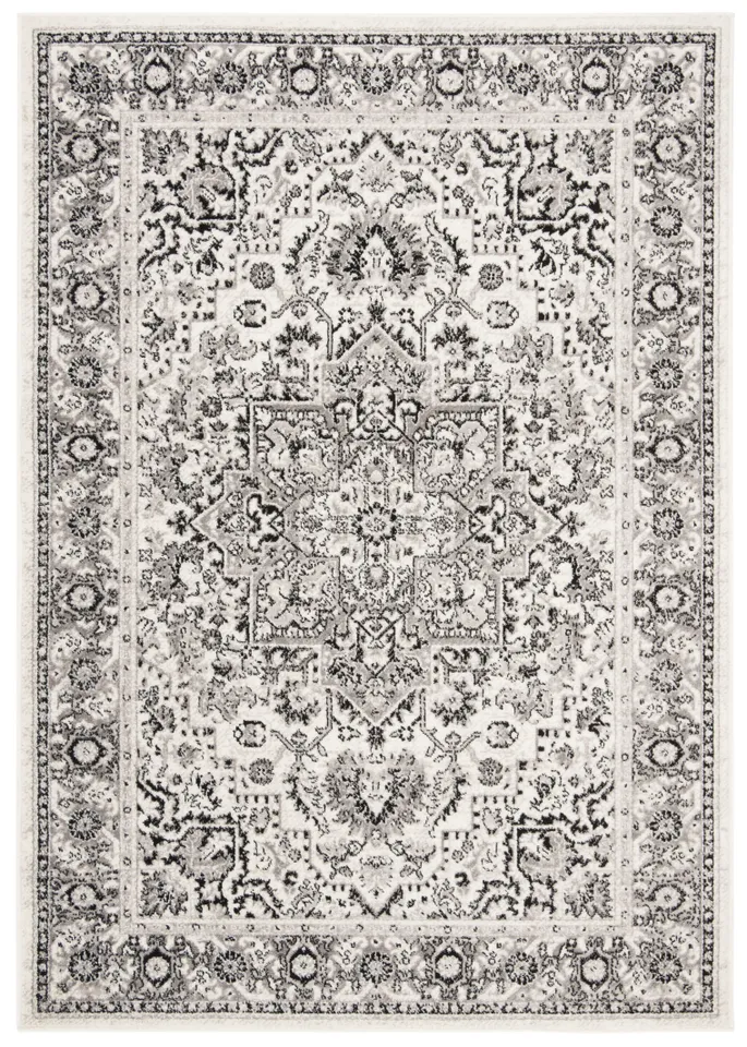 Arlo Home Woven Area Rug, SKY126K, Grey/Ivory,  5' 1" X 7' 6"