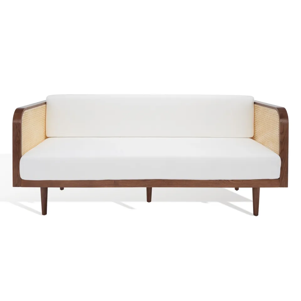 Petroski French Cane Sofa - Walnut / Natural