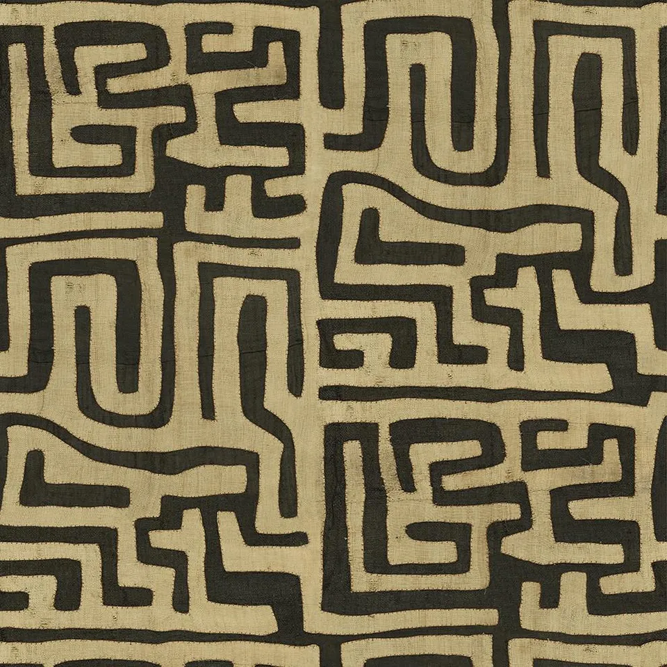 Coffee Classic Kuba Cloth Wallpaper