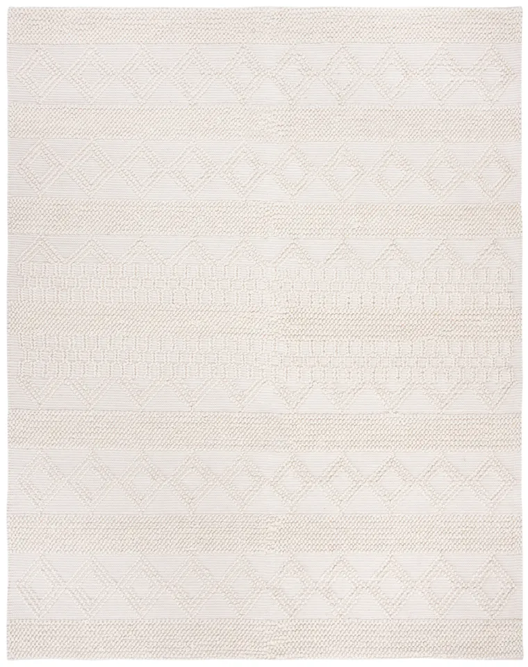 Safavieh Couture Natura Collection Hand Woven Area Rug, Ivory, 6' x 9'