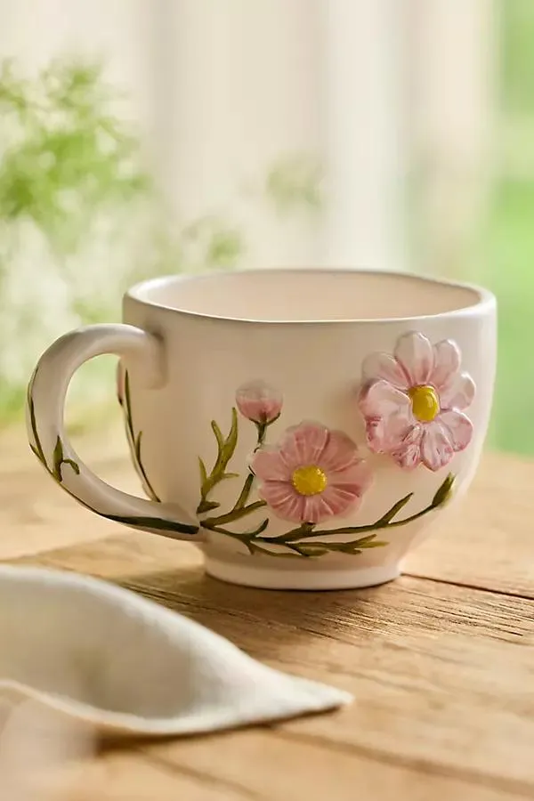 Flower of the Month Stoneware Mug