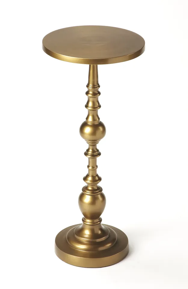 Darien Polished Gold Side Table