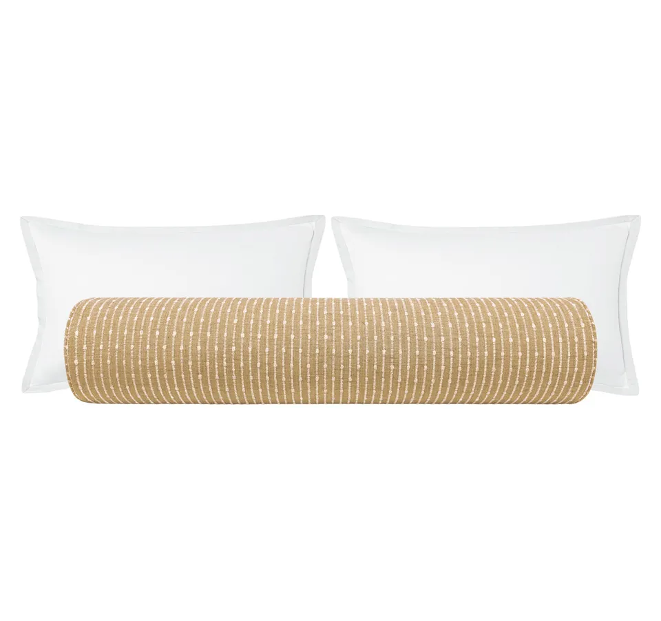 THE BOLSTER :: HAMPTON TWEED // NATURAL - SWATCH 4" X 4"