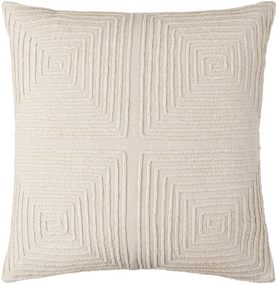 Embrey EBE-001 18"L x 18"W Down Filled Pillow