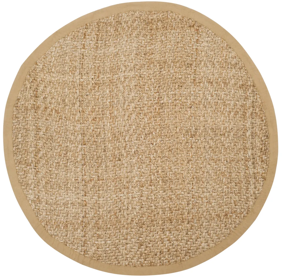 Arlo Home Hand Woven Area Rug, NF265A, Natural,  8' X 8' Round