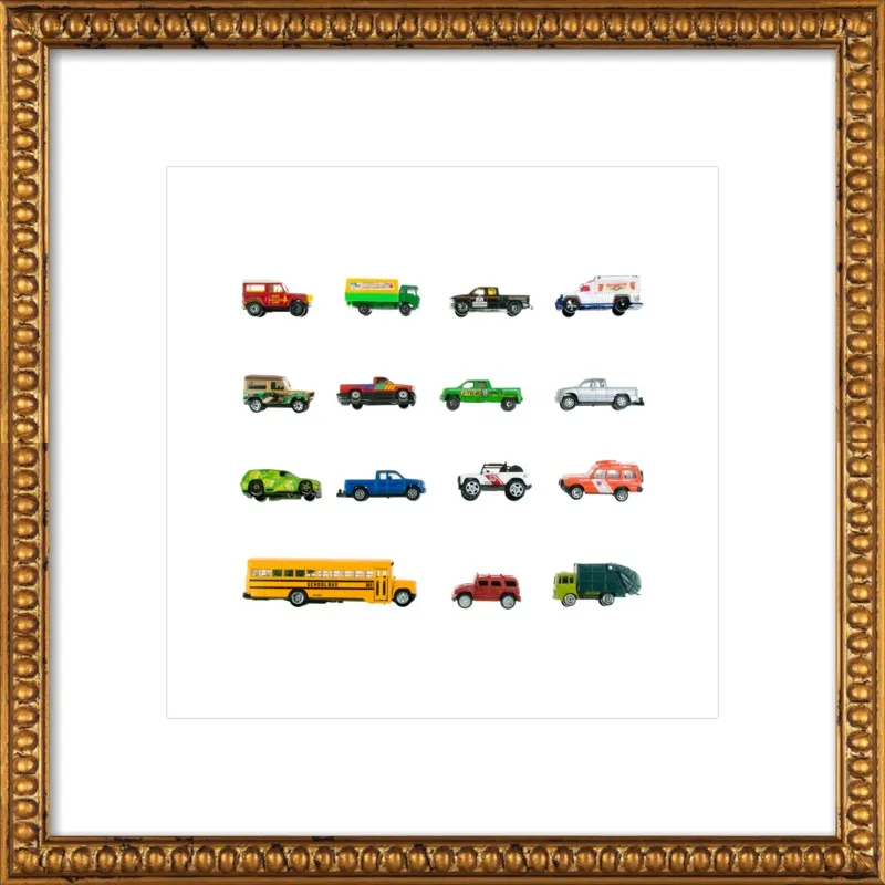 Vintage Toy Trucks by Jennifer Steen Booher for Artfully Walls