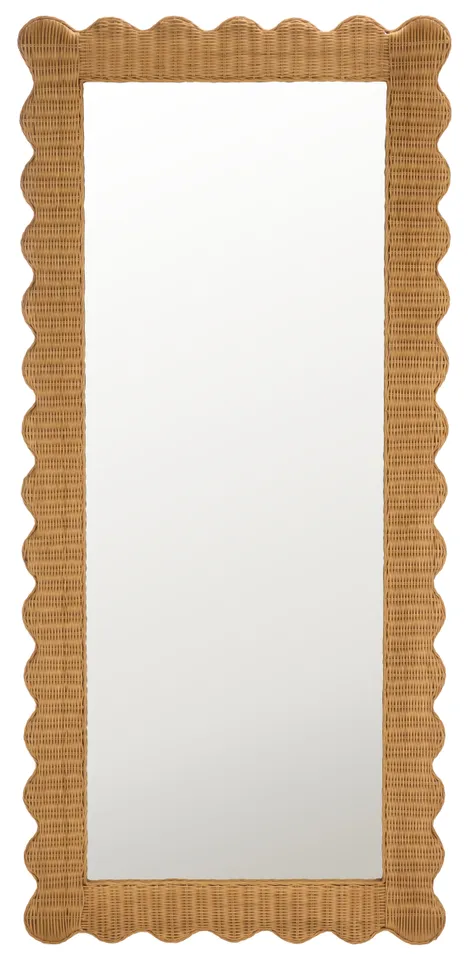 Safavieh Couture Glendetta Rattan 70" Mirror, Natural