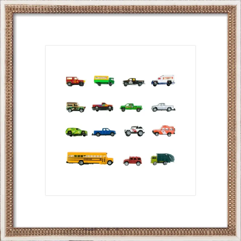 Vintage Toy Trucks by Jennifer Steen Booher for Artfully Walls