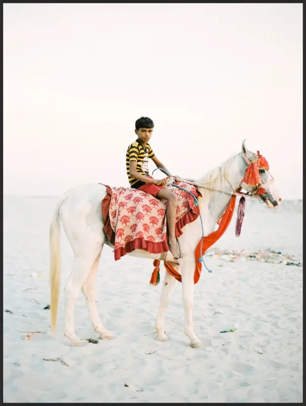 Boy on Horse by Andrew Jacona for Artfully Walls
