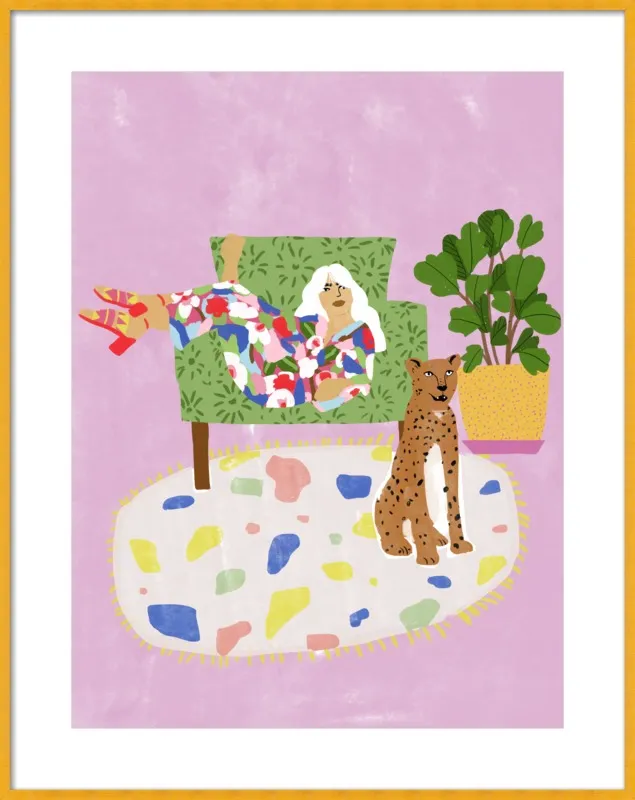 Lady and her tiger by Alja Horvat for Artfully Walls