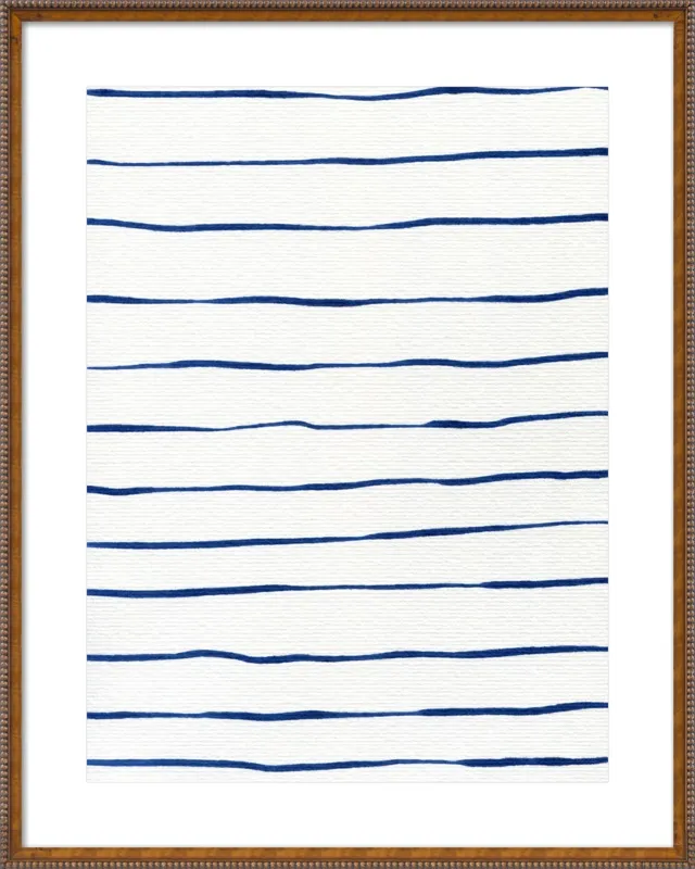 Blue Stripes by Georgiana Paraschiv for Artfully Walls