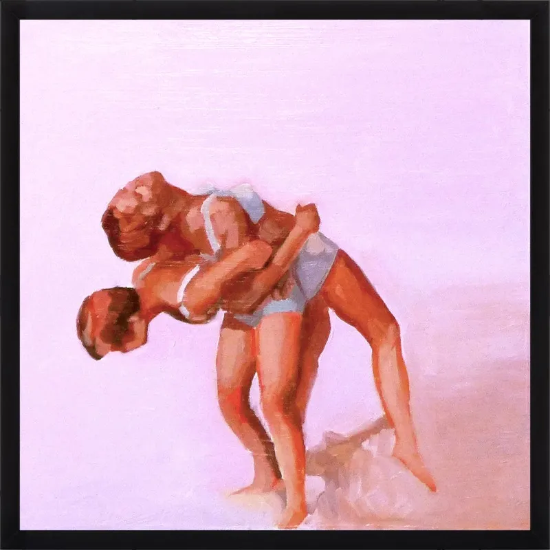 wrestling by Mary Sinner for Artfully Walls