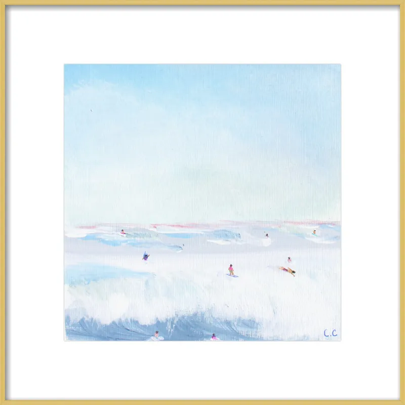 Soft Blue Surf  by Caroline Chriss  for Artfully Walls