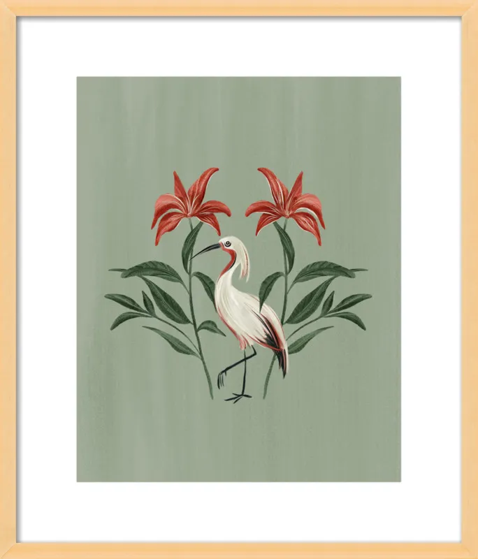 Tropical Crane by Nancy Noreth for Artfully Walls