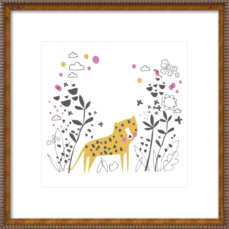 Little jungle leopard by Lizzie Mackay for Artfully Walls