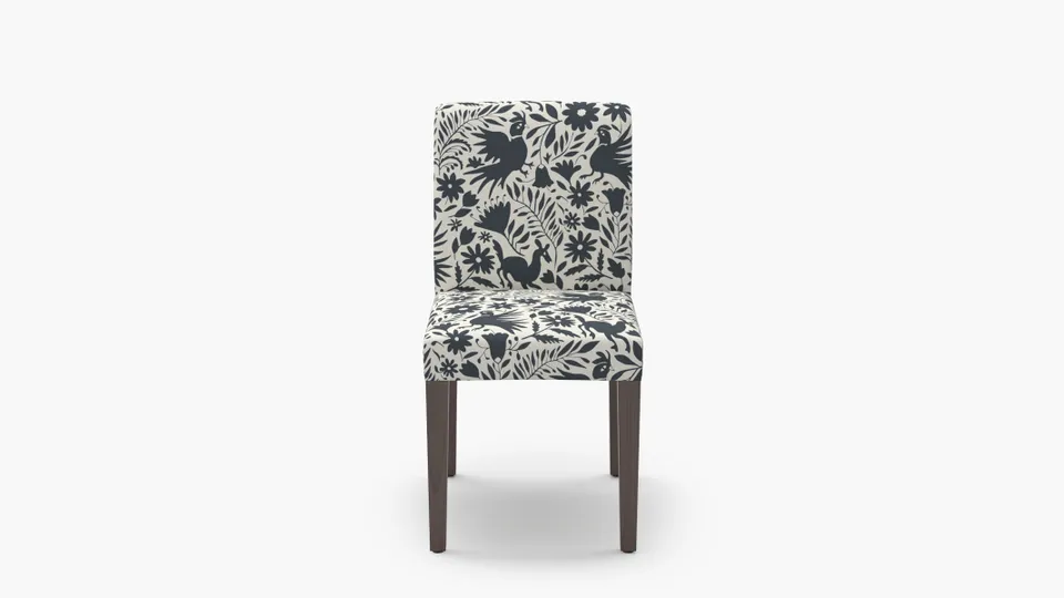 Signature Dining Chair, Ink Frida, Espresso Square Tapered Leg