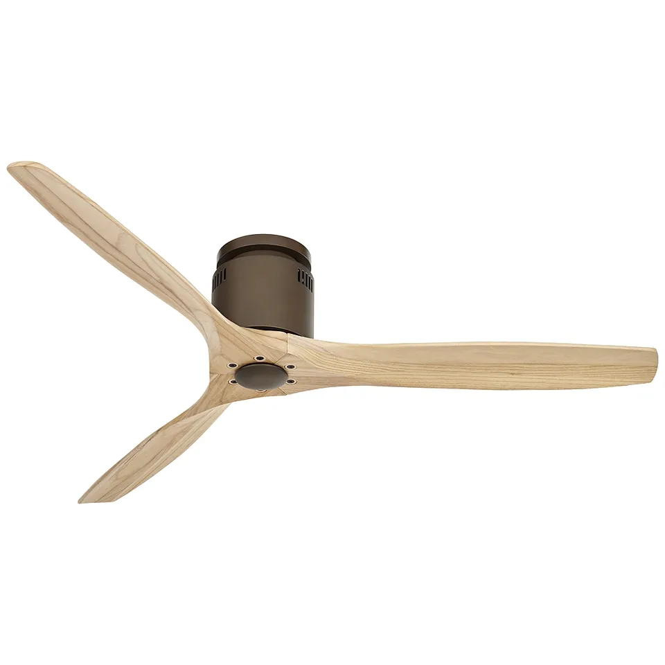 52" Casa Windspun DC Bronze Modern Hugger Ceiling Fan with Remote