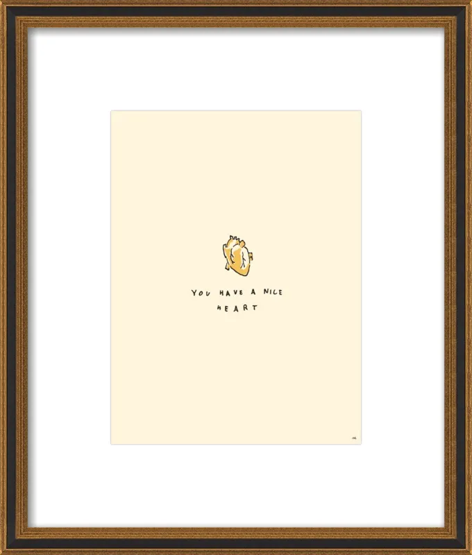 You Have A Nice Heart by Melody Hansen for Artfully Walls