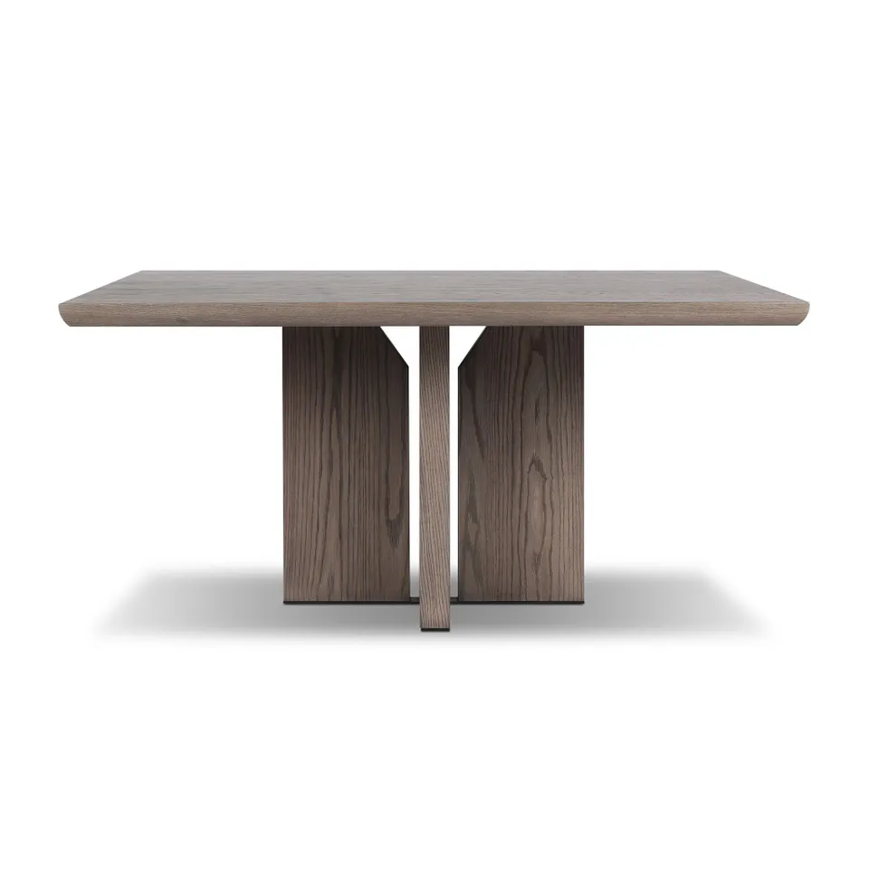 Ernest Square Dining Table - Shale Grey Oak Veneer
