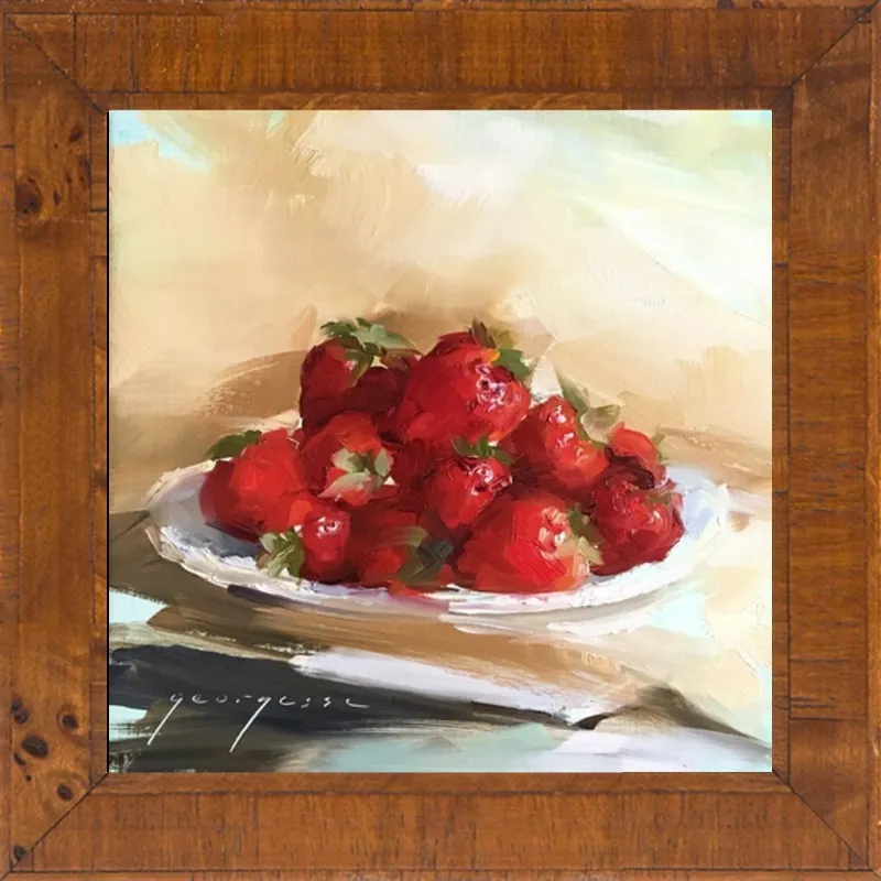 "Summer Strawberries 2" by Georgesse Gomez for Artfully Walls