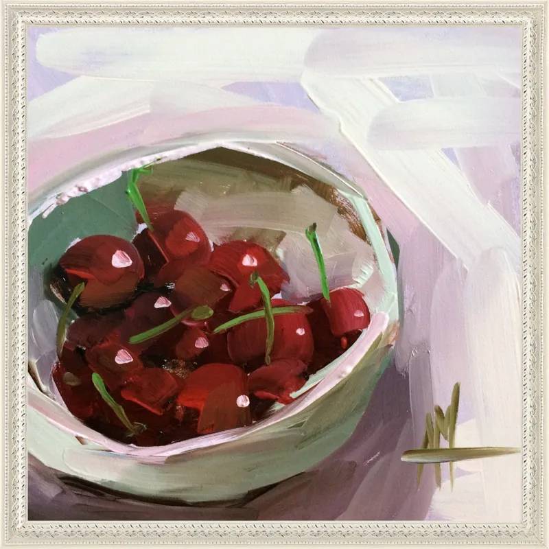bowl of cherries no. 7 by Angela Moulton for Artfully Walls