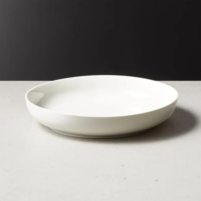 Contact White Ceramic Pasta Bowl