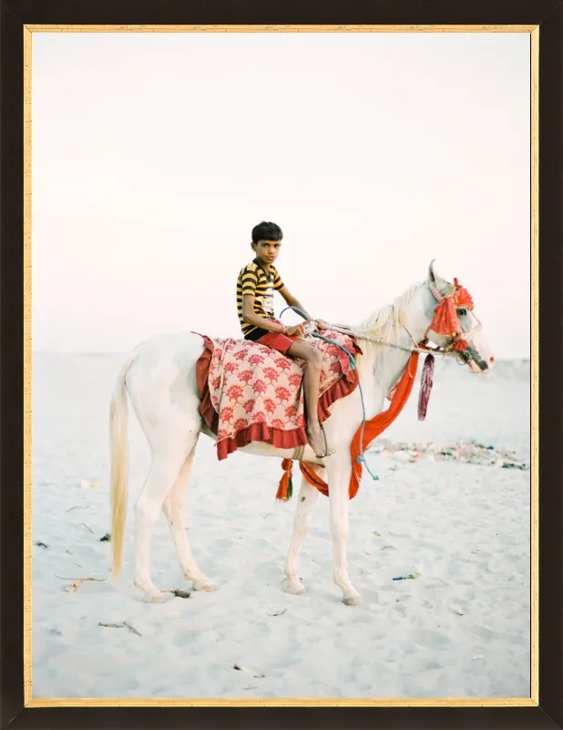 Boy on Horse by Andrew Jacona for Artfully Walls