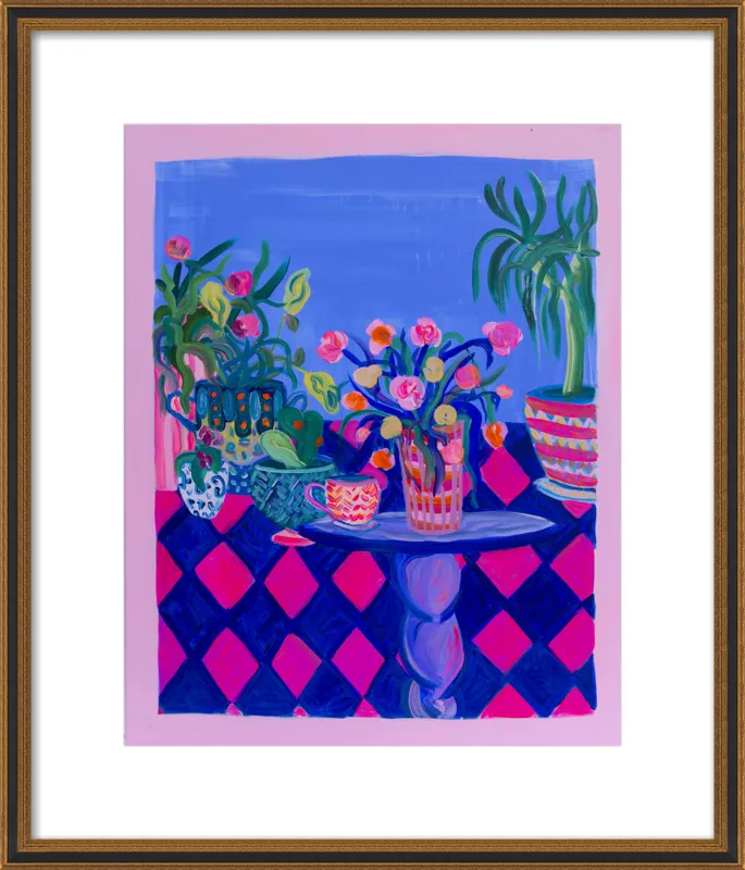 Pots and Plants painting by Davina Shefet for Artfully Walls